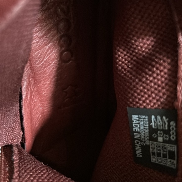 Ecco Shape 35 Sartorelle Ankle Bootie Water Resistant Andorra Red Suede EU 38 - Picture 8 of 8